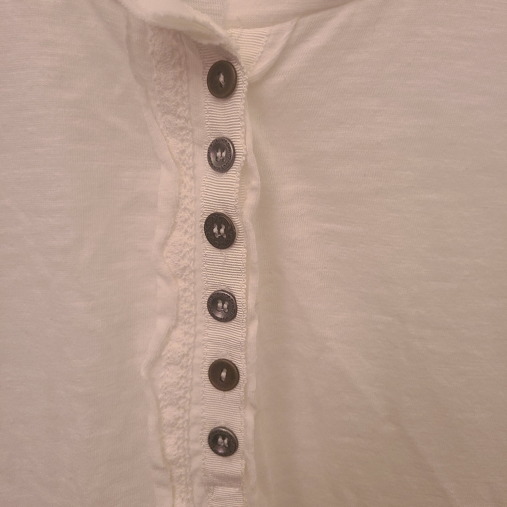 White Crocheted Elbow Patch - image 2